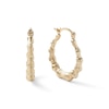 Thumbnail Image 0 of 19mm Bamboo Hoop Earrings in 10K Gold