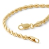 Thumbnail Image 1 of 10K Hollow Gold Rope Chain Bracelet - 7"