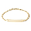 Thumbnail Image 0 of Child's 080 Gauge Mariner Chain ID Bracelet in 10K Hollow Gold - 6"