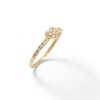 Thumbnail Image 1 of 10K Solid Gold CZ Pavé Heart Ring