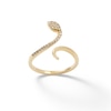 Thumbnail Image 0 of Cubic Zirconia Snake Wrap Ring in 10K Gold