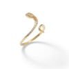Thumbnail Image 1 of Cubic Zirconia Snake Wrap Ring in 10K Gold