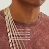 Thumbnail Image 9 of Made in Italy 7.4mm Cuban Curb Chain Necklace in 10K Semi-Solid Gold - 24"
