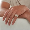 Thumbnail Image 3 of 1/3 CT. T.W. Diamond Chain Link Ring in 10K Gold