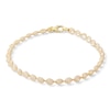 Thumbnail Image 0 of Made in Italy 4mm Cubic Zirconia Mesh Cage Bracelet in 10K Solid Gold - 7.5"