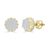 Thumbnail Image 0 of 1/3 CT. T.W. Composite Diamond Crown Stud Earrings in 10K Gold