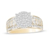 Thumbnail Image 0 of 3/4 CT. T.W. Composite Diamond Multi-Row Ring in 10K Gold