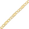 Thumbnail Image 0 of 080 Gauge Valentino Figaro Chain Bracelet in 10K Hollow Gold - 7.5"