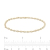 Thumbnail Image 1 of 2.55m Twisted Diamond-Cut Mariner Chain Bracelet in 10K Hollow Gold - 7.5"