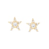 Thumbnail Image 0 of Cubic Zirconia Star Stud Earrings in 10K Gold