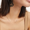 Thumbnail Image 1 of Made in Italy 1.35mm Herringbone Chain Necklace in 10K Solid Gold - 16"
