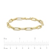 Thumbnail Image 1 of 1.6mm Twist Paper Clip Chain Bracelet in 10K Hollow Gold - 7.5"