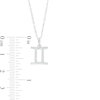 Thumbnail Image 1 of Cubic Zirconia Dainty Gemini Symbol Pendant Necklace in Sterling Silver