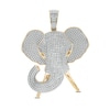 Thumbnail Image 0 of 1/2 CT. T.W. Diamond Elephant Head Necklace Charm in 10K Gold