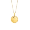 Thumbnail Image 1 of Diamond Accent Capricorn Zodiac Disc Necklace in Sterling Silver with 14K Gold Plate - 18"
