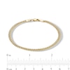 Thumbnail Image 2 of 10K Hollow Gold Curb Chain Bracelet