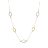 Thumbnail Image 0 of Cubic Zirconia Oval Necklace in 10K Gold - 18"