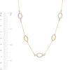 Thumbnail Image 2 of Cubic Zirconia Oval Necklace in 10K Gold - 18"