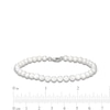 Thumbnail Image 2 of 6mm Cultured Freshwater Pearl Bracelet with Sterling Silver Clasp - 8"