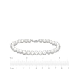 Thumbnail Image 2 of 7mm Cultured Freshwater Pearl Bracelet with Sterling Silver Clasp - 9"