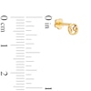 Thumbnail Image 1 of 14K Gold Cancer Zodiac Stud - 18G 5/16"