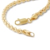 Thumbnail Image 1 of 14K Hollow Gold Rope Chain Bracelet - 8"