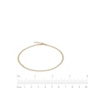 Thumbnail Image 2 of ​​​​​​​10K Hollow Gold Mariner Chain Anklet Made in Italy - 9"