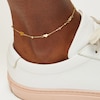 Thumbnail Image 1 of 10K Solid Gold Hearts Anklet Made in Italy - 9"