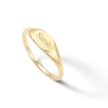 Thumbnail Image 2 of 10K Solid Gold Engravable Oval Signet Ring
