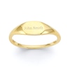 Thumbnail Image 3 of 10K Solid Gold Engravable Oval Signet Ring