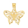 Thumbnail Image 0 of 10K Solid Gold Diamond Cut Butterfly Charm