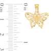 Thumbnail Image 1 of 10K Solid Gold Diamond Cut Butterfly Charm